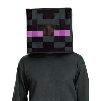 Disguise Minecraft Enderman Block Head Child Mask
