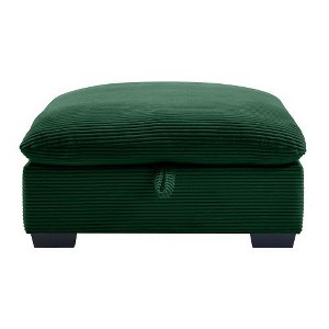 CENGHU Corduroy Fabric Ottoman Footrest to Combine with 2/3/4 Seater Sofa, Bedroom End Bench, Ottoman Entryway Footstool, Ottoman Bench with Storage - 1 of 4
