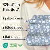 Luxuriously Soft 4-Piece Floral Sheet Set - Wrinkle-Resistant, Printed Pattern - CGK Linens - 2 of 4