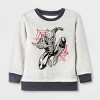 Toddler Boys' Spider-Man Long Sleeve Fleece Top and Bottom Set - Gray - 3 of 4