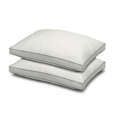 Standard/Queen White Arctic Chill Cooling Gel Fiber Pillow Set