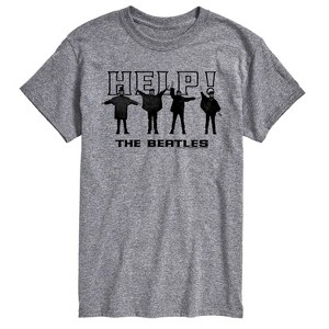 Men's - The Beatles - Help Silhouettes Short Sleeve Graphic T-Shirt - 1 of 4