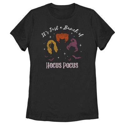 Women's Hocus Pocus A Bunch Of Magical Witches T-shirt - Black - Medium ...