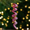 Northlight 6ct Red and White Striped Ribbon Candy Christmas Ornaments 5.75" - image 2 of 4