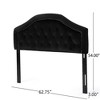 Contemporary Camelback Upholstered Headboard Full/Queen Size with Button Tufted Diamond Stitch & Nailhead Accents -Christopher Knight Home - 3 of 4