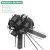 Unique Bargains Plastic Flower Ribbon Satin Gift Bow Pull Bows 12 Pcs - 2 of 4