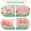 MAYEERTY Teddy Upholstered Modern Glider Rocker High Backrest Reading Chair for Nursery Bedroom Living Room - 2 of 4
