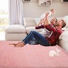Runner Rug,Non-Slip Stain Resistant Fluffy Nursery Rug,Ultra Soft Shag Throw Carpet Solid Color Indoor Floor Carpet for Bedroom - 3 of 4