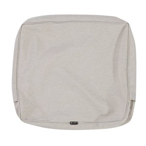 25" x 22" x 4" Montlake Patio Seat Cushion Slip Cover: FadeSafe, Fits Non-Stretch - Classic Accessories - 1 of 4
