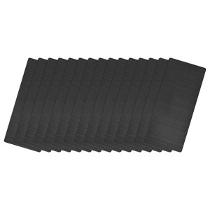 Unique Bargains Stainless Steel DIY Laser Printing Office Engraving Blank Cards - 1 of 4