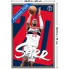 Trends International NBA Washington Wizards - Alexandre Sarr 25 Framed Wall Poster Prints - 3 of 4