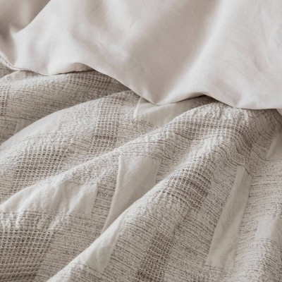 Ivory Full Cotton Jacquard Comforter Set with Shams
