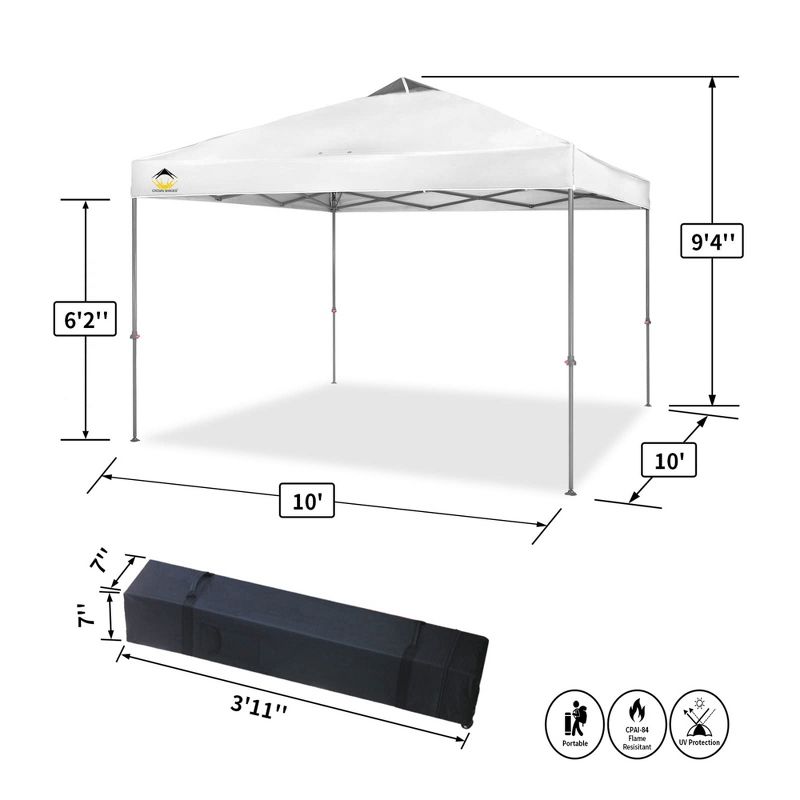 Crown Shades Top Instant Pop Up Canopy w/Carry Bag, 5 of 10