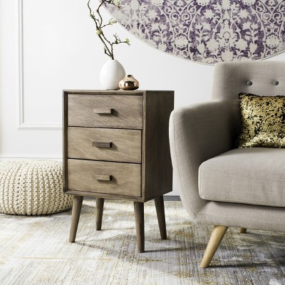 Pomona 27" Desert Brown Pine 3-Drawer Chest