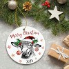 Lomsoe Donkey Christmas Ornament Christmas Tree Ornament Christmas Gifts Ceramic Hanging Ornament Christmas Decor Ceramic Xmas Tree Ornament Decor - 4 of 4