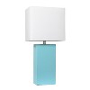 Lalia Home Lexington 21" Leather Base Table Lamps with Fabric Shade - 4 of 4