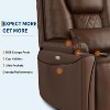 Garvee Power Lift Recliner Chair, PU Leather Sofa with Charging Ports, Cup Holders, Electric Stand Assist, Remote Control, Brown - 4 of 4