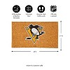 EvergreenNHLPittsburgh Penguins Logo Natural Coir 28 x 16 Inches Indoor Outdoor Doormat - 3 of 4