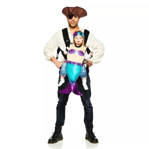 Seeing Red Pirate & Mermaid Baby Carrier Costume - 1 of 4