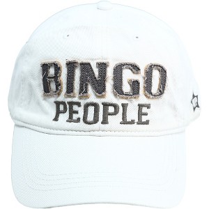 Pavilion Gift Company - Bingo People - White Adjustable Hat - Hats - 1 of 4