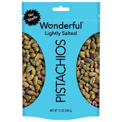 Wonderful Roasted Light Salt No Shells Pistachios - 12oz
