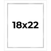 PosterPalooza | Modern Shadow Box 1" Depth White Picture Frame - UV Acrylic, Backing, Hanging Hardware - 2 of 4