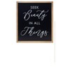 Wall Plaque Set of 2 with 16 Inch Height Inspirational MDF Wood Design for Home Decor By Melrose - 2 of 3
