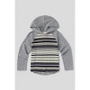 Sol Angeles Kids Black/White Stripe Pullover Hoodie - 3 of 3