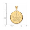 Black Bow Jewelry 14k Yellow Gold Toronto Maple Leafs NHL Large Pendant - 2 of 3