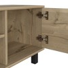 45.27" Manufactured Wood TV Stand for TVs up to 49" with Three Open Shelves and One Cabinet for Living Room and Bedroom - 3 of 4