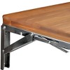 HomeRoots 30" Brown Premium Wall Mount Teak Shower Bench - 4 of 4