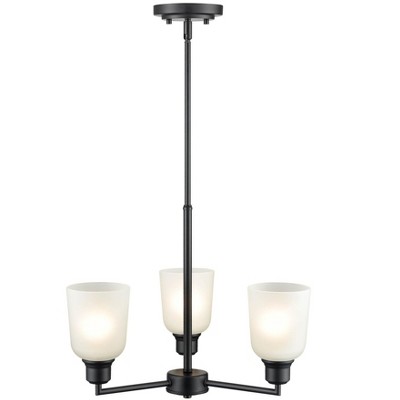 Millennium Lighting Amberle 3 - Light Chandelier in  Matte Black