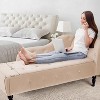 Whizmax Modern Armless Chaise Lounge with Solid Wood Legs, Upholstered Sofa Recliner Lounge Chair for Bedroom Living Room Office Room - 4 of 4