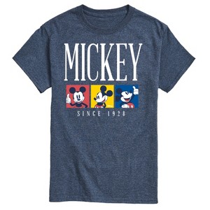 Men's - Disney - Mickey Color Blocks Short Sleeve Graphic T-Shirt - 1 of 4