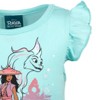 Disney Raya and the Last Dragon Sisu Little Girls Tulle Short Sleeve Dress Blue 7-8 - 4 of 4