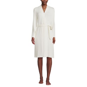 Lands' End Women's Faux Cashmere Cozy Robe - 1 of 3