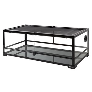 REPTI ZOO 35 Gallon Reptile Glass Terrarium, Double Hinge Door with Screen Ventilation Reptile Terrarium 36" x 18" x 12.6" - 1 of 4