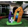 A Holiday Company 6ft Inflatable Animated Monster Outhouse Scene, 6.5 ft Tall, Multi - 2 of 4
