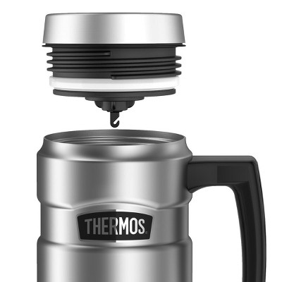 Thermos Matte Gray Stainless Steel 16 oz Travel Mug