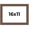 PosterPalooza | 16x11 Wide Barnwood Picture Frame, UV Acrylic, 6 Finishes - Grey, Brown, White, and Black - 2 of 4