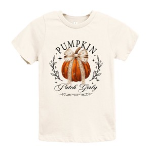 Coquette Pumpkin Patch Girly - Youth Short Sleeve Graphic T-Shirt and Toddler Short Sleeve Graphic T-Shirt - 1 of 4