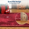 Christmas Decorations Area Rug Winter Snowflakes Floor Mat Non Slip Low Pile Home Decor Rug for Living Room Bedroom - 4 of 4