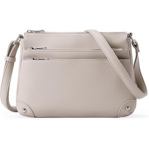 Crossbody Bags for Women, Medium Size Shoulder Handbags, Satchel Purse with Multi Zipper Pocket - 1 of 4
