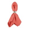 Design Imports  Solid Cotton Napkin Set 6 Piece, Coral Reef, 20X20" - 3 of 4