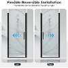 Zevemomo Adjustable 32-33.5" W x 75" H Semi-Frameless Pivot Shower Door, 1/4" (6mm) Clear Tempered Glass Shower Door, Pivot Swing Shower Glass Door - 3 of 4