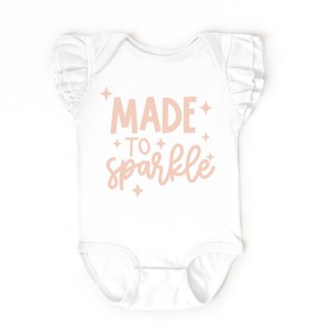 The Juniper Shop Made To Sparkle Flutter Sleeve Bodysuit - 1 of 4