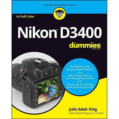 Nikon D3400 For Dummies - (for Dummies (lifestyle)) By Julie Adair King  (counterpack, Empty) : Target