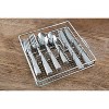 41pc Stainless Steel Mena Frost Silverware Set with Holder - Cambridge Silversmiths: Flatware Set for 8, Dishwasher-Safe - 2 of 4