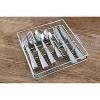 41pc Stainless Steel Mena Frost Silverware Set with Holder - Cambridge Silversmiths: Flatware Set for 8, Dishwasher-Safe - image 2 of 4