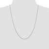Black Bow Jewelry 0.8mm 14k White Gold Solid Round Snake Chain Necklace - 2 of 4